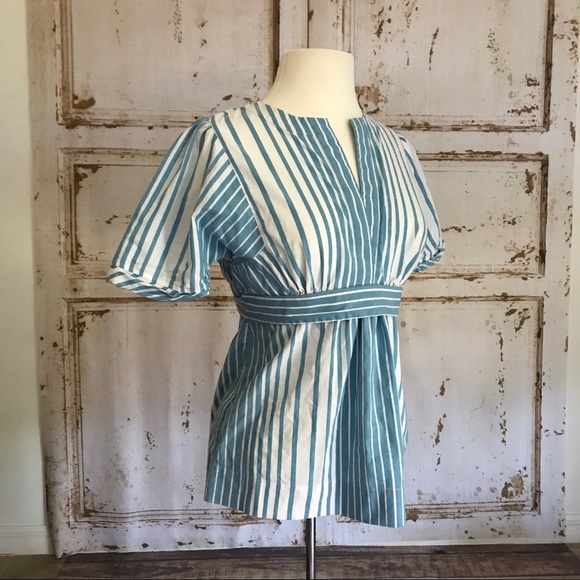 BCBGMaxAzria Striped Top M - Picture 4 of 6